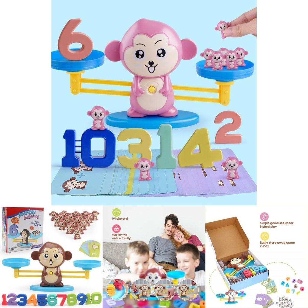 Lustiges Mathe-Zählspiel für Kinder Affen-Balance-Spielzeug-Set für Vorschulkinder