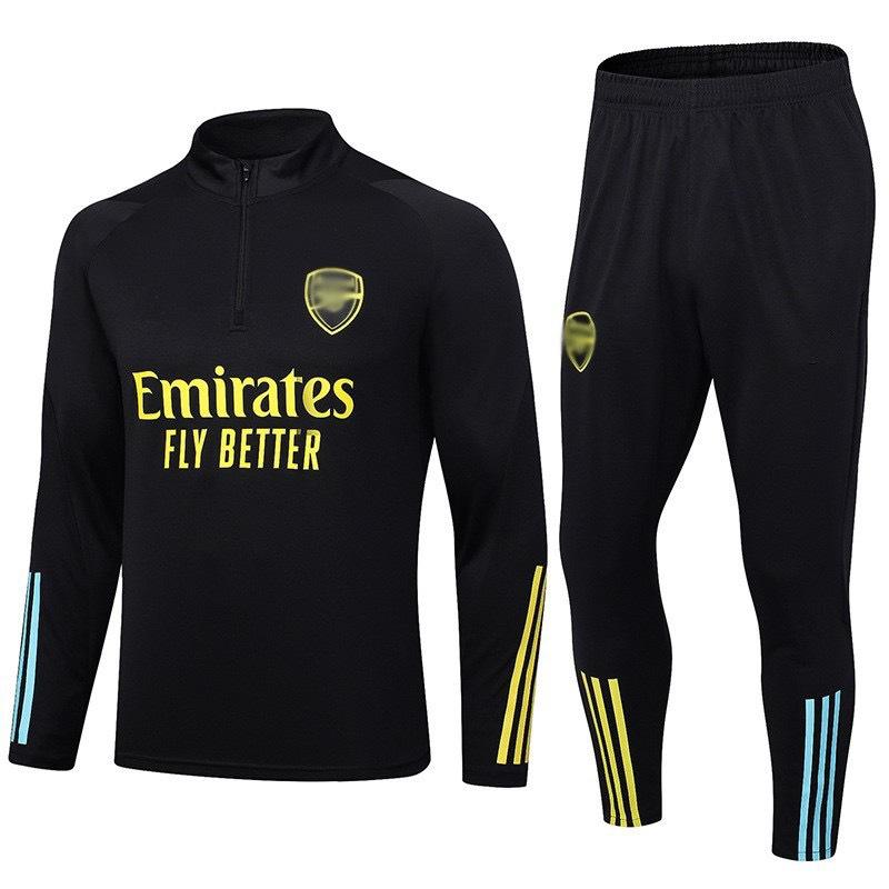 Autumn And Winter Real Madrid Barcelona Arsenal Training Suit Long Sleeve Half Zipper Football Suit Sportswear Adult Suit