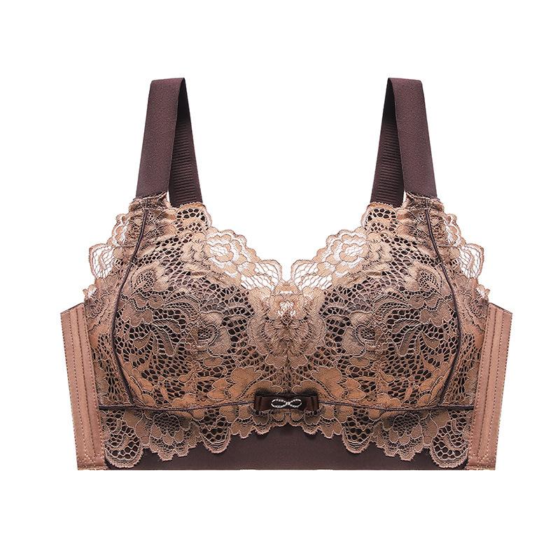 Underwear Women's Thin Summer No Steel Rim Bra Collection Accessory Breasts Full Cup Thin Large Size Push Up Bra