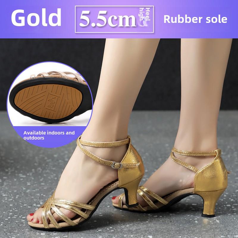 Dámské boty s měkkou podrážkou na latinskoamerické a čtvercové tance pro společenské tancování