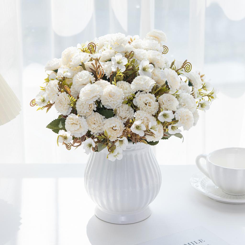 1 STK Künstliche Blumen Europäische Kleine Nelken Nelken Zuhause Pographie Weihnachtsdekoration Handgefertigt Hochzeit DIY Materialien