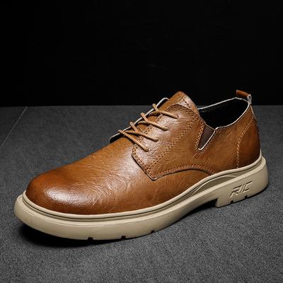 Scarpe Oxford da uomo di alta qualità con cinturini antiscivolo, scarpe casual da lavoro marroni alla moda, scarpe eleganti da uomo, consegna gratuita
