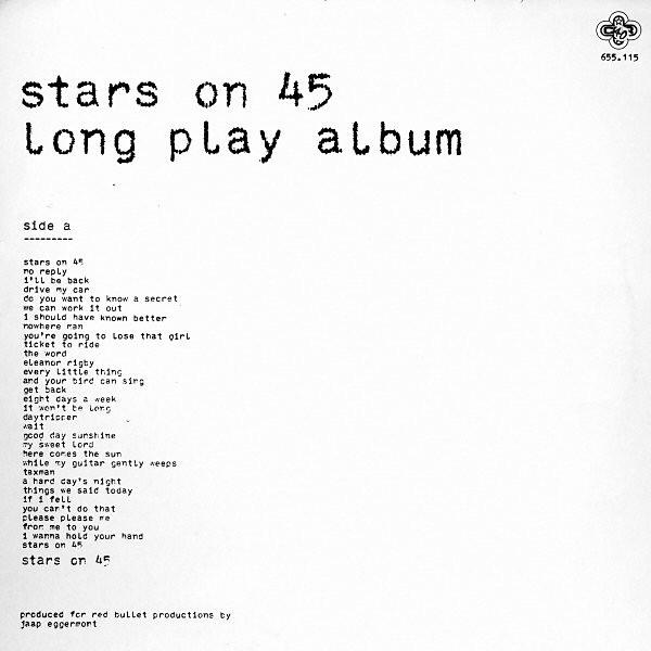 

Виниловая пластинка STARS ON 45 Долгоиграющий альбом 655115 CNR 1981 Нидерланды Танцевальная Электроника Б/у