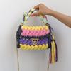 Hyuna Fashionable Korean-Japanese Crochet Chain Crossbody Bag - Versatile Handmade Colorful Bag