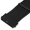 Silver Stone Netzteil Universelles Verlängerungskabel gesleevt modular 24-Pin ATX SST-PP07E-MBB (Schwarz)