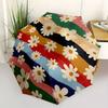 1pc Floral Stripes Automatic Open/Close Umbrella with One Touch Button,, Windproof Design   Lightweight Portable Umbrella for Women & Men6042