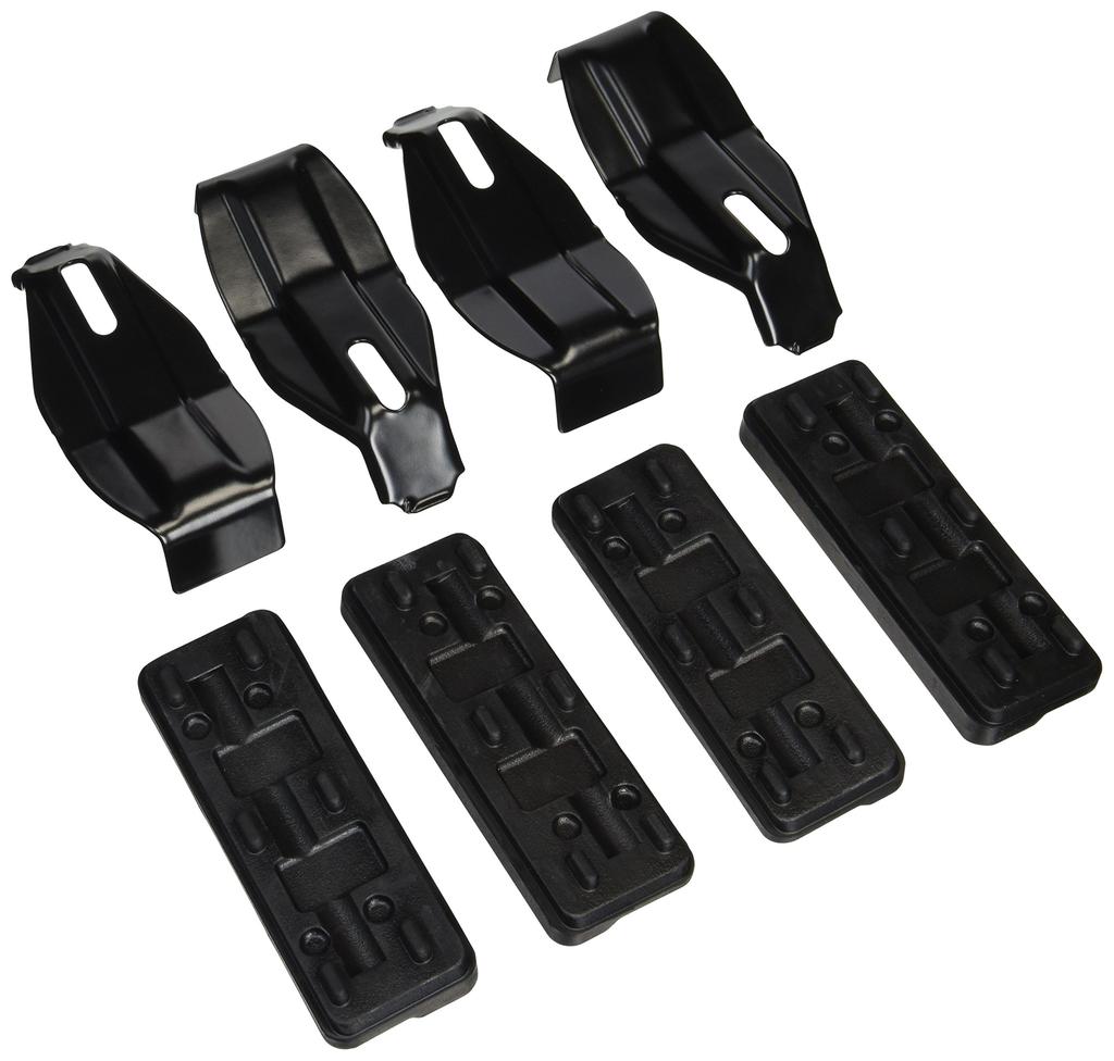 Terzo Roof Carrier Set of Black with Toyota Auris Blade Subaru XV EH359 (by PIAA) Rack/Base Holder, 4, [Compatible NZE15# ZRE15#, AZE15#, GP7]
