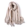 Pure Wool Scarf Winter Men and Women Senior Couple Grey Scarf Shawl Gift Boyfriend Birthday Gift