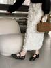 Fashion 2025 Spring Women's Outdoor Mary Jane Shoes Chinese Style Square Toe Embroidery Jacquard Designer Walking Shallow Ladies Flats