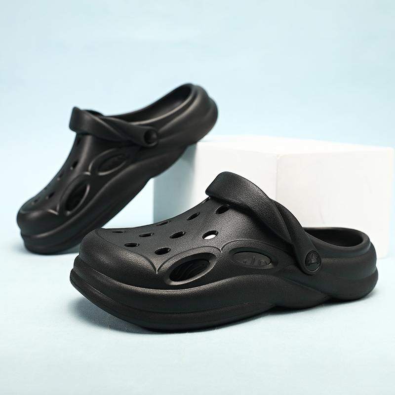 Couples New Summer 3-color Casual Shoes Thick Sole Bun Head Flip-flops Men Beach Feet Feel Good Sandals