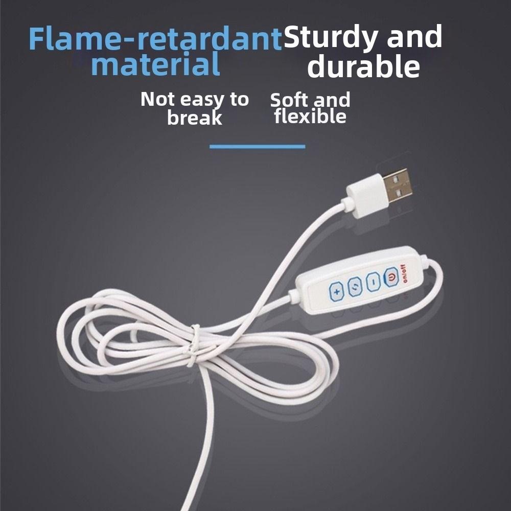 Brightness Adjustable LED Dimmer Cable Color Temperature Control ON OFF Switch USB LED Controller USB Powered Delay Off Function