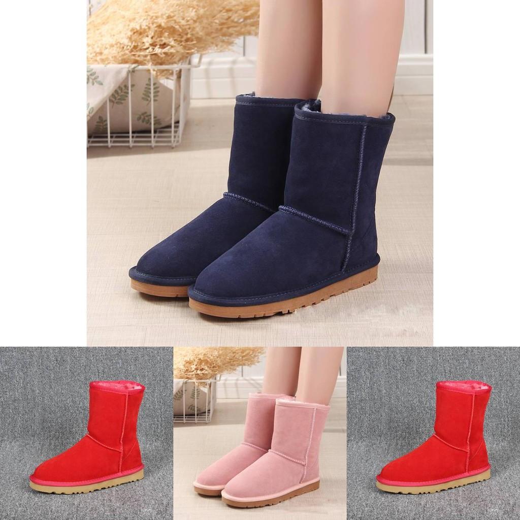 Hochwertige Winter-Schneestiefel für Damen und Herren mit kuscheligem Synthetikfell-Futter und robustem Rindsleder-Obermaterial