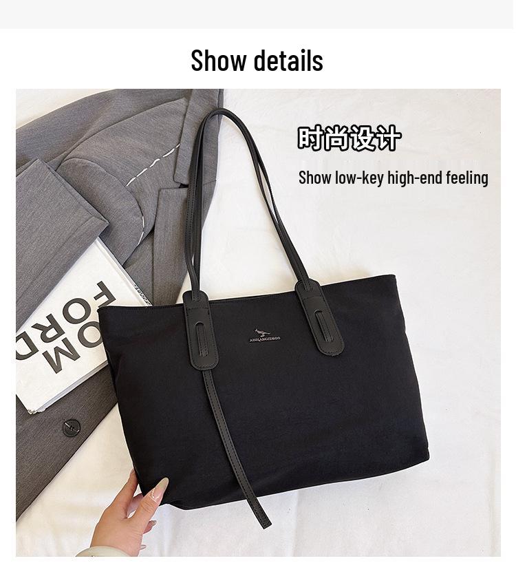 Jesienna Damska Torba Tote Dużej Pojemności - Jednolity Kolor, Wszechstronna, Modna Styl Na Ramię i Pod Ramię