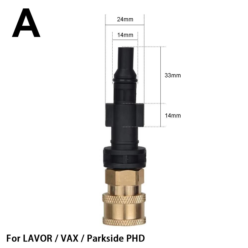 1Pcs 1/4" Water Torch Connector Quick Release Car Washing Accessory  for Karcher for LAVOR for Bosch