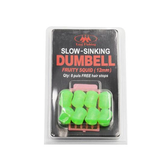 8 Stück/Set 12mm Geruchssensation Köder Tintenfischgeschmack Langsam sinkend Hantelform Auftrieb