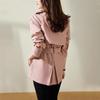 High-quality trench coat women's new spring short small spring thin coat trendy women's clothing