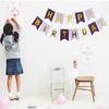 1 Set Happy Birthday Golden Foil Letters Bunting Hanging Garlands String Flags Party Decor