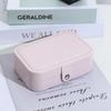 Portable Medium Jewelry Box with Anti-oxidation PU Leather Necklace and Earring Storage