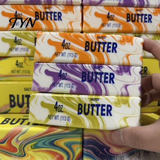 Butter Bar Sensory Toys Flow Pattern Stick Squeeze Toy, Slow Rebound Toy for Shape Stress Relief, Soft Stretchy Fidget Strip Desk Office