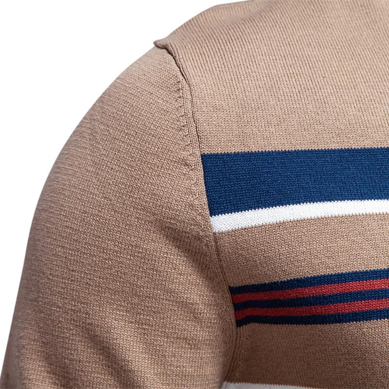 Gant Høst/Vinter Brodert Ny Stor Herregenser Halv Glidelås Strikket Genser Casual Stripet Herretopp