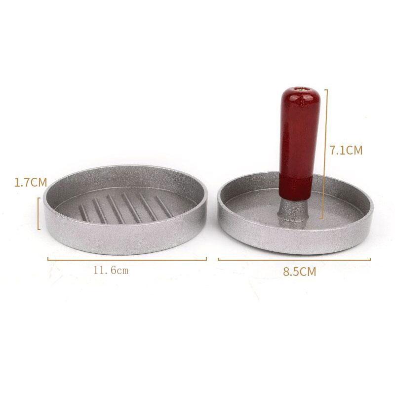 4inch Stainless Steel Hamburger Press Mold | Metal Patty Maker for Homemade Burgers | Easy to Clean & Durable Design"