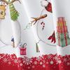 Christmas Snowman Snowflake Waterproof Tablecloth Table Decor Winter Xmas Kitchen Dining Tablecloth Christmas Decorations