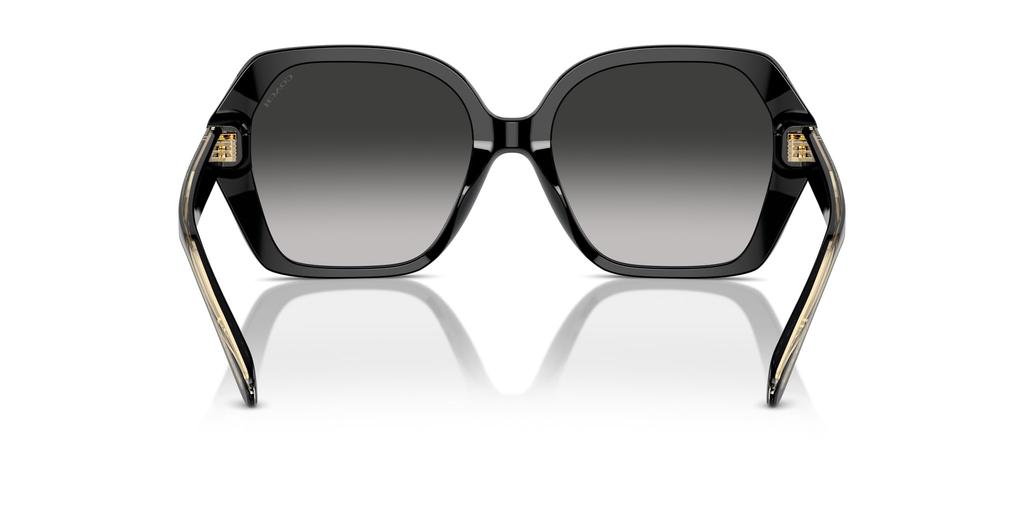Coach HC8404U CR615 BLACK 56 Women's Sunglasses,
