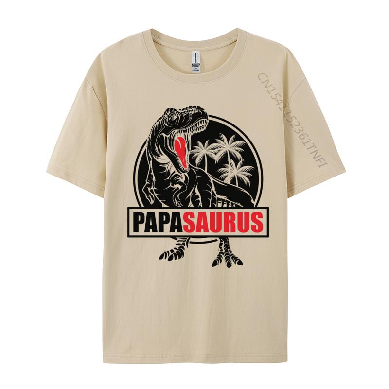 Papasaurus Tshirt Slim Fit Top Tshirts For Unisex All Cotton Tops T Shirt Normal Tees Graphic T Shirts Unisex