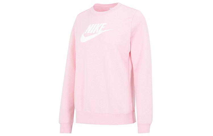 Nike Sweatshirts Women s Pink Crew Neck Moderate Regular DQ5833-690 L