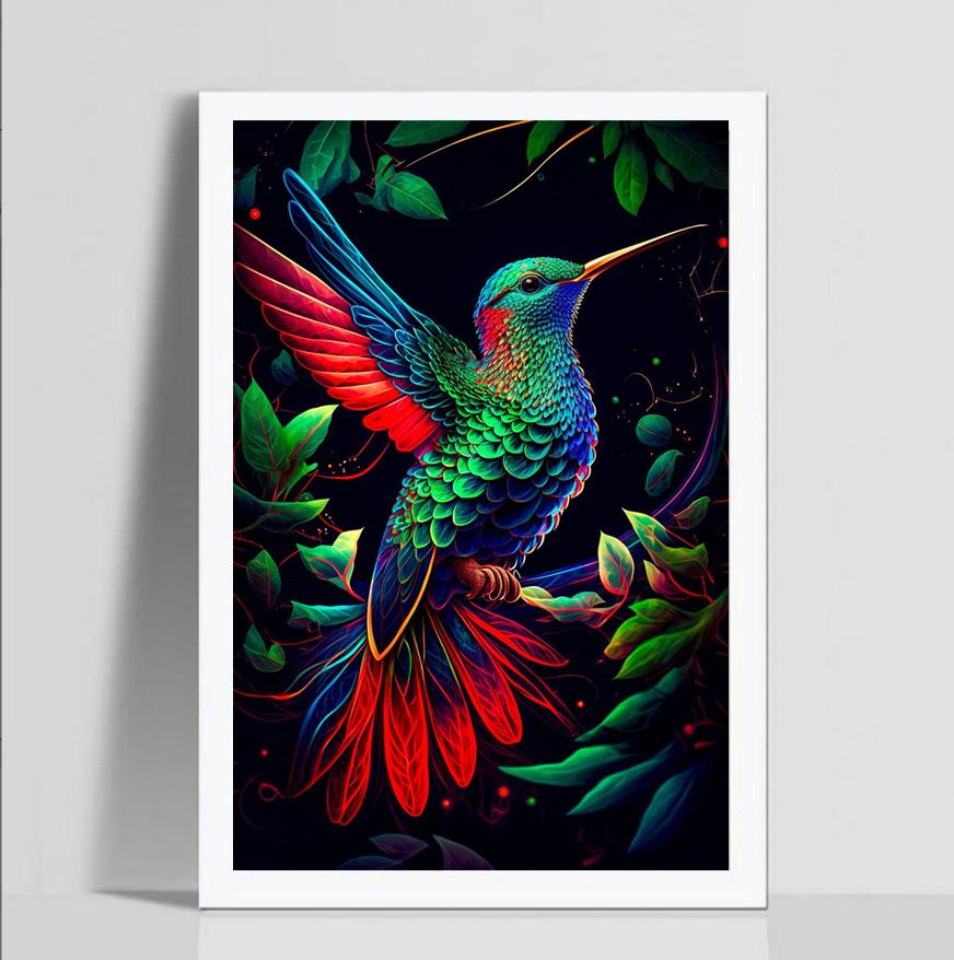 Round Diamond 5D DIY Diamond Painting "Little Bird" Embroidery Cross Stitch Mosaic Decoration Gift