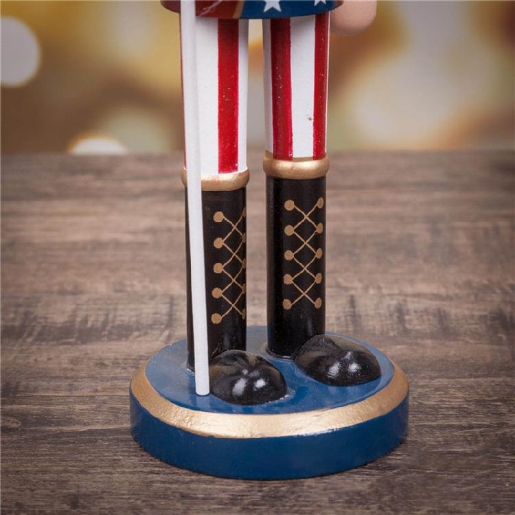 American Wooden Nutcracker Soldier Figurine Christmas Decor Display Gift 10 Inch