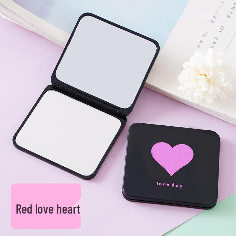 Portable Mini Folding Desktop Makeup Mirror for Travel and Office