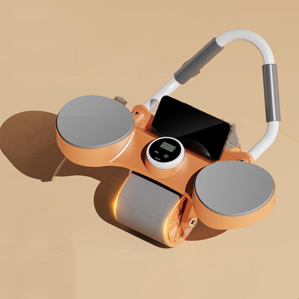 Automatic Rebound Home Elbow Exercise Abs Wheel Abdominal Compression Fitness Equipment for Men and Women