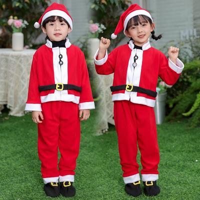 Christmas Children's Set, Red Boys and Girls New Performance Clothes, Baby Photo Santa Claus Clothes