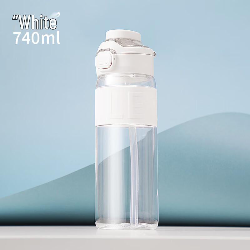 Diller Portable Sports Water Bottle with Straw and Handle