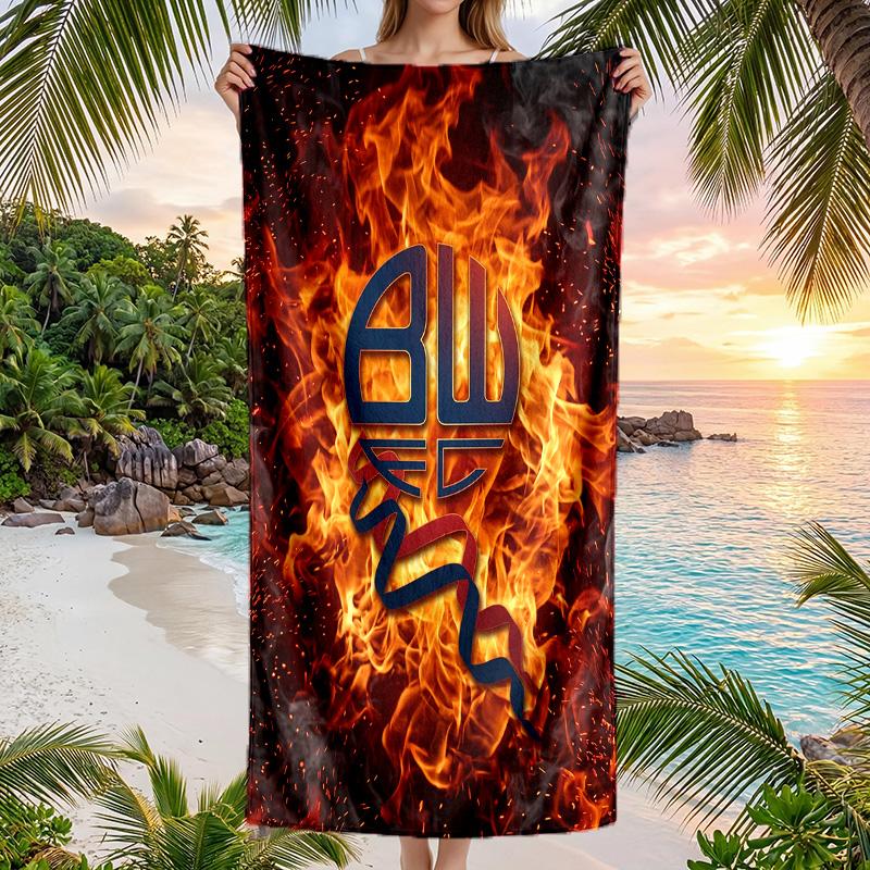 Bolton Wanderers FC Print Quick Dry Beach Towel Microfiber Absorbent Portable Travel Swimming Towel