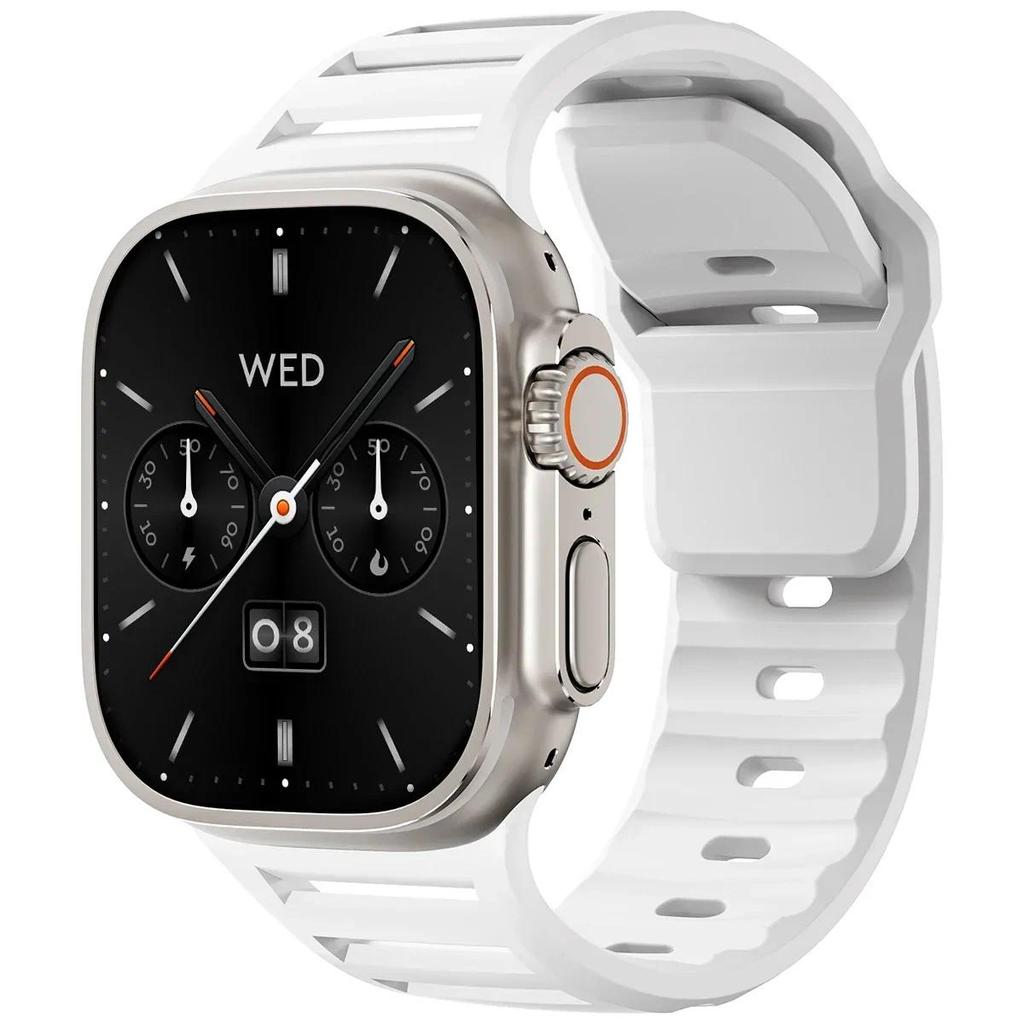 Silicone Strap compatible for Apple watch Ultra 3 2 1 49mm 46mm 45mm 44mm 42mm for iwatch Series 11 10 9 8 7 6 SE 5 4 3 2 1