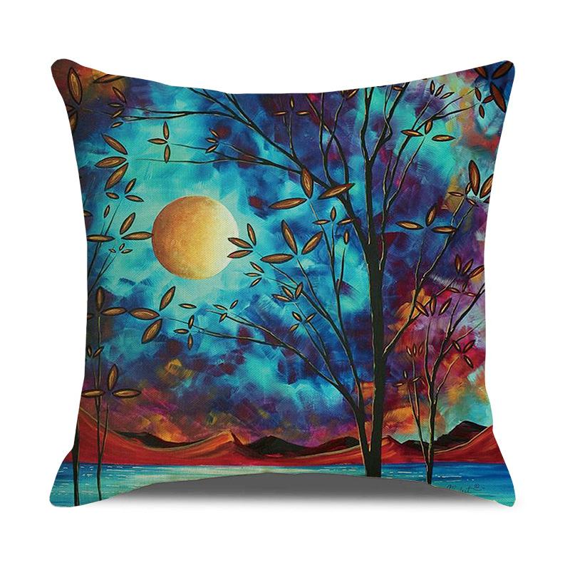 Printed Pillowcases, Linen Pillows, Sofa Pillows, Home Decoration Pillows