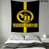 Custom Yb Wall Hanging Printed Fabric Blanket Decorative Tapestries for Bedroom Living Room Home Decor