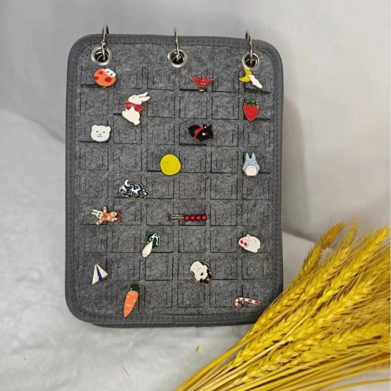 Fashionable Felt Jewelry Organizers Books Portable Travel Earring Necklace Rings Storage Case Jewelry Accessory