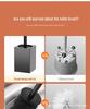 Punch-Free Wall-Mounted Toilet Brush: No Dead Corners Cleanup Artifact