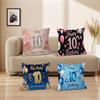 10th Birthday Party Cushion Cover Inches Farmhouse Decor Home Throw Pillow Covers for Couch Decorations
