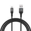 L3SM USB-A - MicroUSB 3A 1.2m Braided Cable - Black
