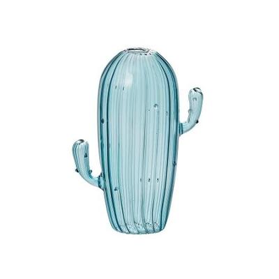 Paseo Kaktusblumenvase Blau Größe: Ca.. B12 T6.5 H15 EW-27BL