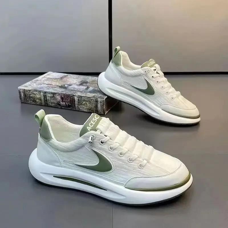 

Fashion Men s Shoes Summer Breathable Mesh Sports and Leisure Forrest Gump Running Student Versatile Little White Shoes 2025 40
