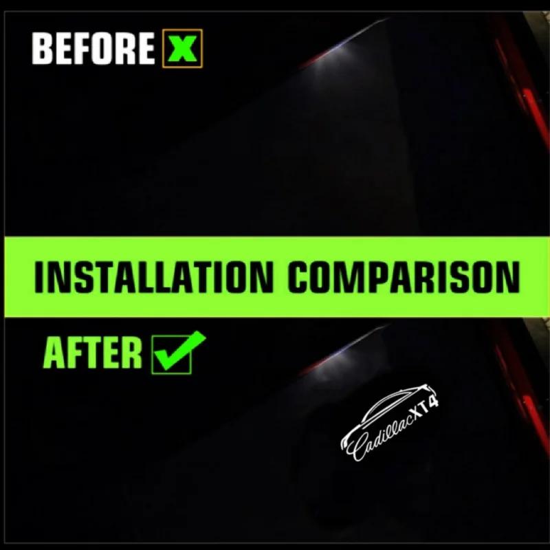 for Cadillac SRX XT4 XT5 XT6 ATS XTS CTS CT6 2018 2019- 2025 Led Welcome Car Door Light Projector Ghost Shadow Lamp Accessories AIX1