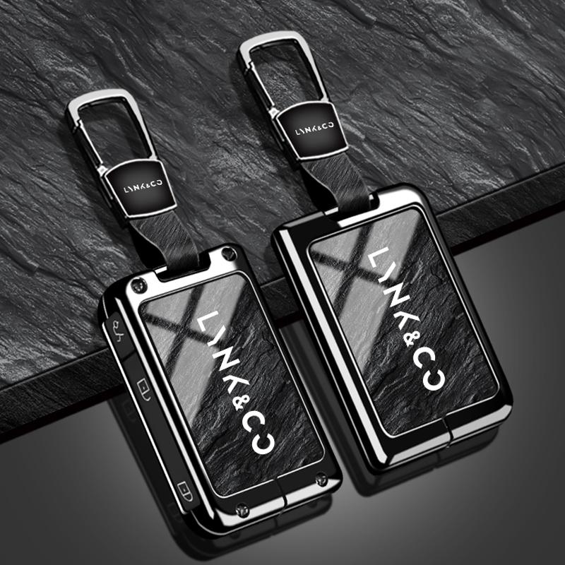 

Чехол для автомобильного ключа из цинкового сплава для LYNK&CO 01 02 03 05 07 09 EMP LYNKCO 06 LYNK CO Чехол-обложка для пульта Держатель для брелока Аксессуары для брелока