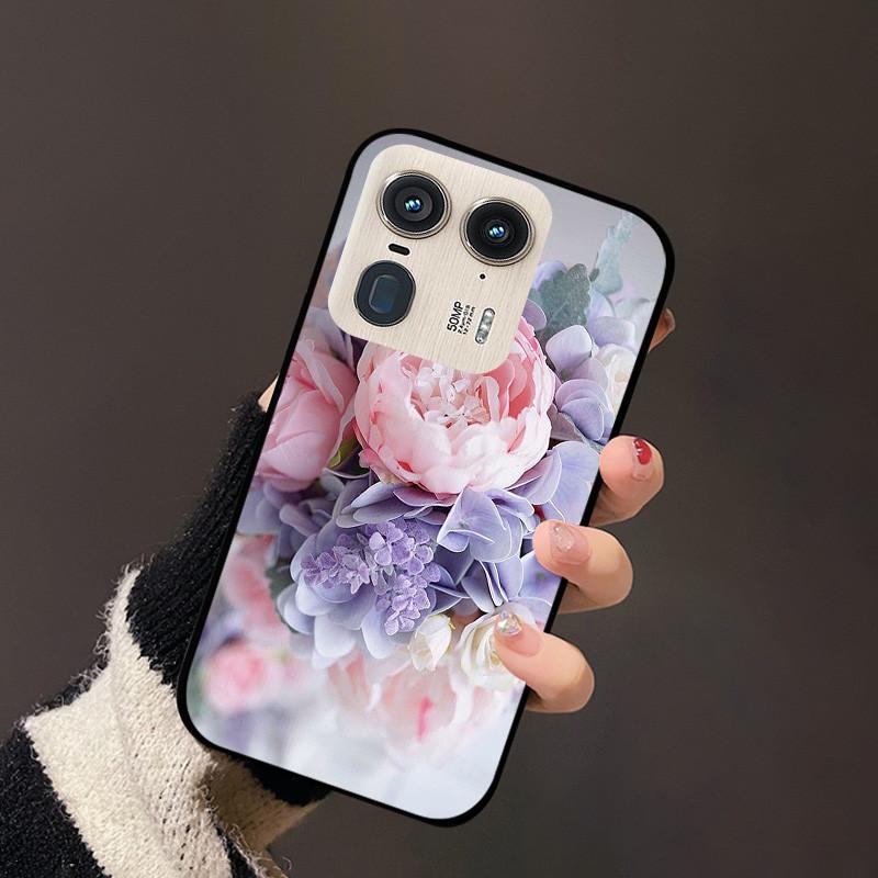 For Motorola Edge 50 Ultra Cover Flower TPU Silicon Back Soft Case Funda For Moto Edge 50 Fusion Edge50 Pro ultra Bumper Coque