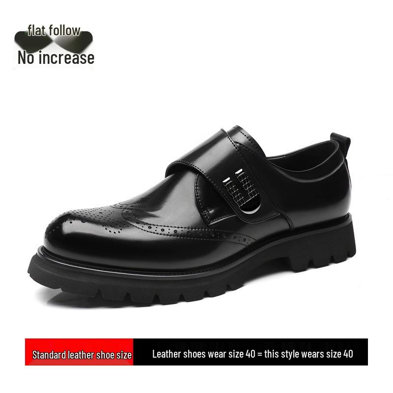 

Мужские туфли дерби из кожи броги, увеличивающие рост - Формальные деловые туфли из коровьей кожи для работы 39