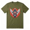 Summer Casual with Skull Rider Print Unisex Short Sleeve Oneck Tee Tops New Fashion Skull Motorcycle Print Tshirt Unisex Unisex